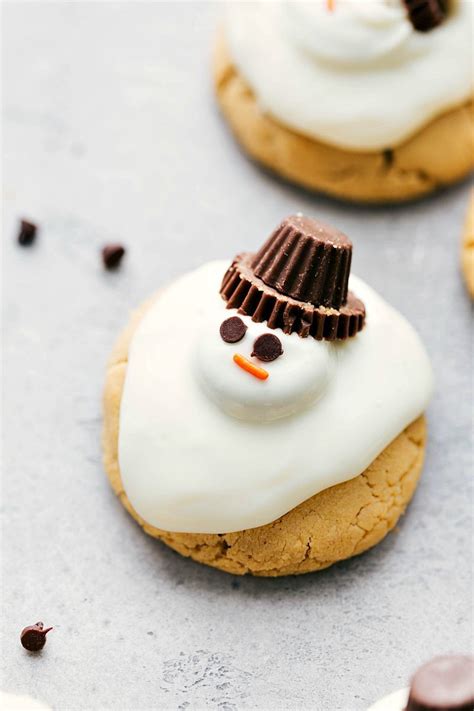 Melted Snowman Cookies - Chelsea's Messy Apron