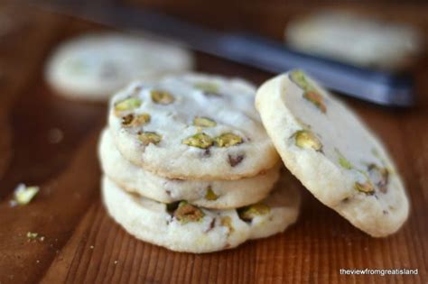 Pistachio Shortbread Cookies • The View from Great Island