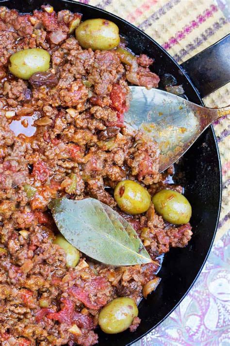 Cuban Picadillo: Ground Beef Stew - Panning The Globe