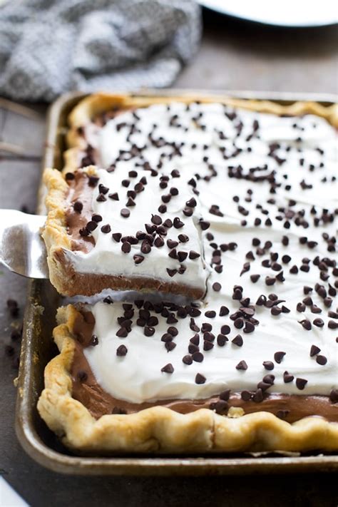 French Silk Slab Pie - Cooking for Keeps
