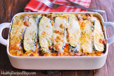 No-Noodle Zucchini Lasagna - Healthy Recipes Blog