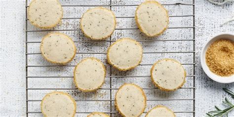 Lavender-Rosemary Shortbread Cookies Recipe | MyRecipes