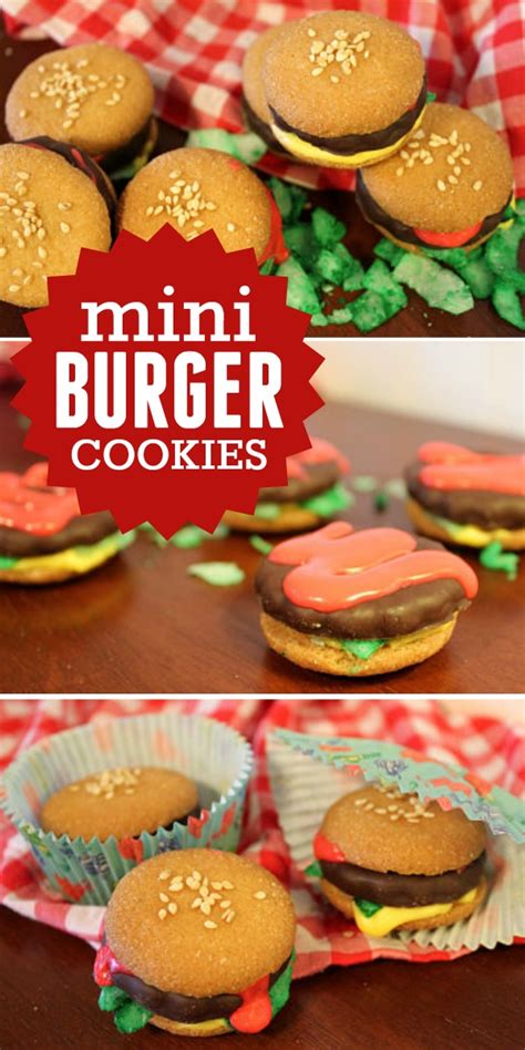 Mini Burger Cookies (great recipe for kids!) - Frugal Living …