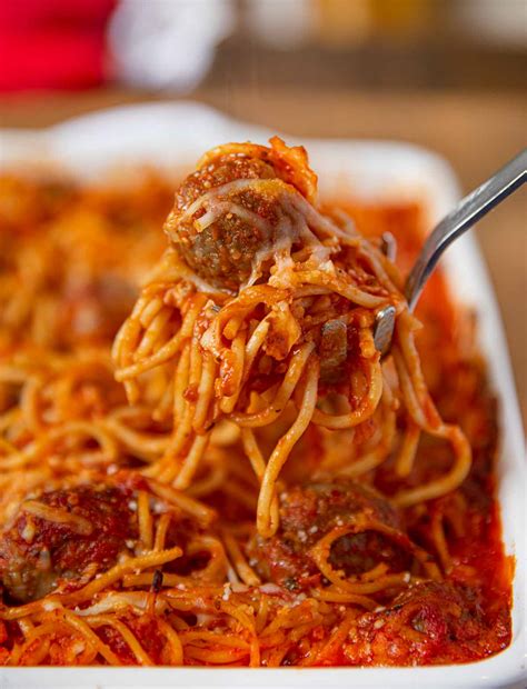 Baked Spaghetti and Meatballs Recipe - Dinner, then …