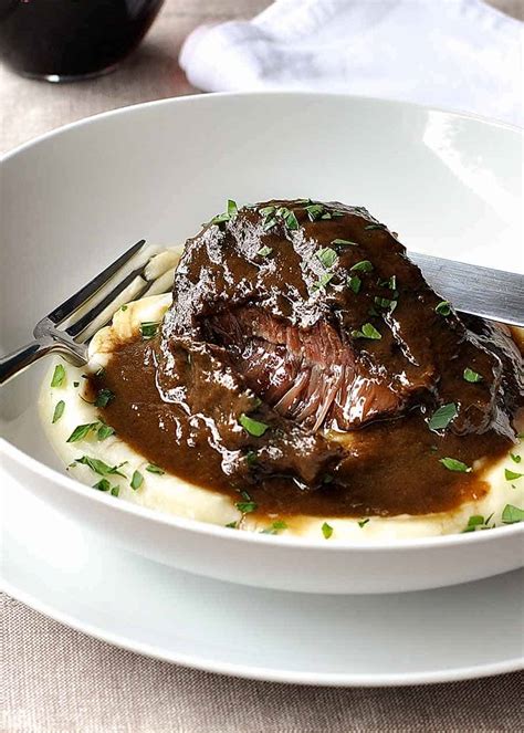 Slow Cooked Beef Cheeks in Red Wine Sauce - RecipeTin …
