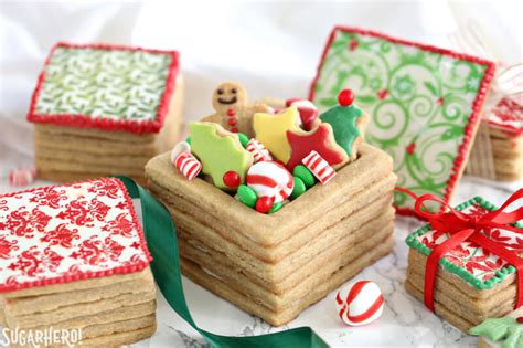Edible Christmas Cookie Boxes (Recipe & Tutorial)