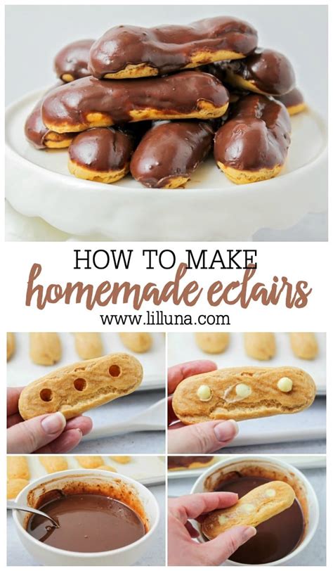 Homemade Chocolate Eclair Recipe | Lil' Luna