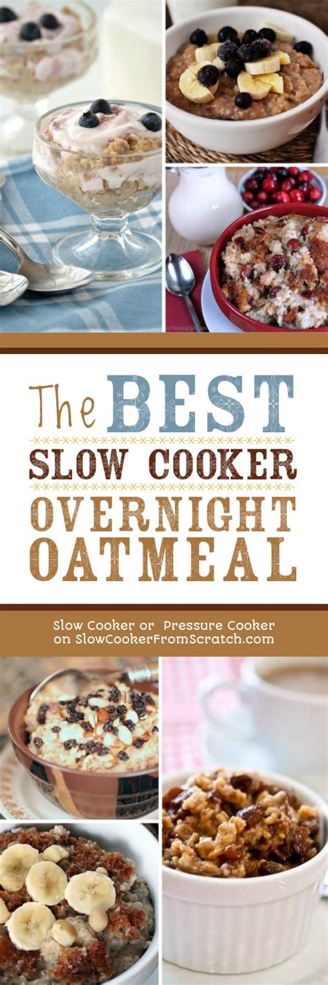 Slow Cooker Overnight Oatmeal Recipes
