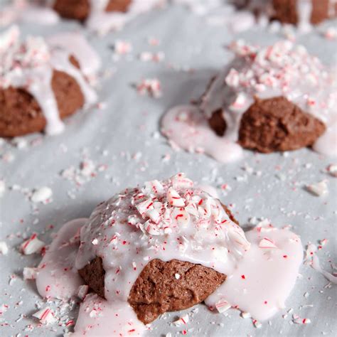 Peppermint Brownie Drop Cookies - The Speckled Palate
