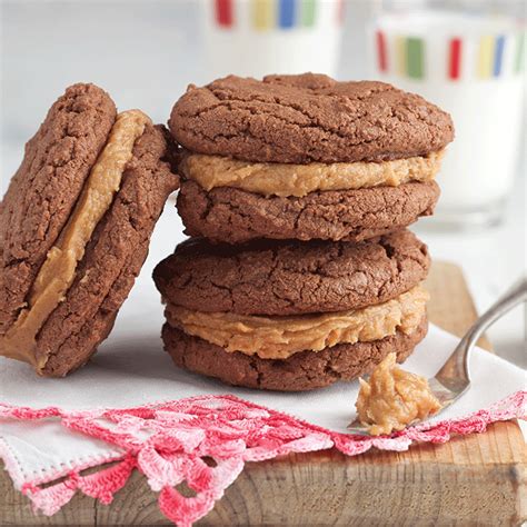Peanut Butter-Filled Chocolate Sandwich Cookies