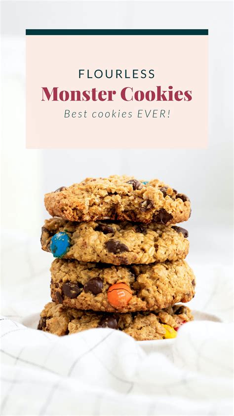 BEST Monster Cookies (flourless!) - Fit Foodie Finds