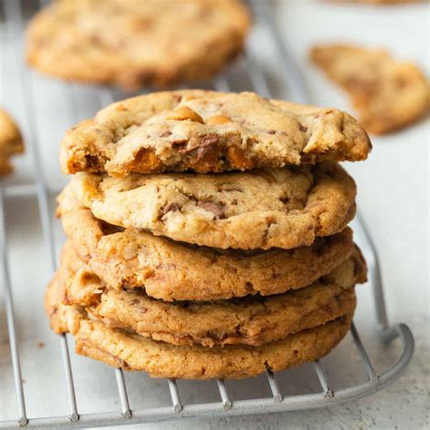 Butterscotch Toffee Cookies Recipe | Baked by an Introvert