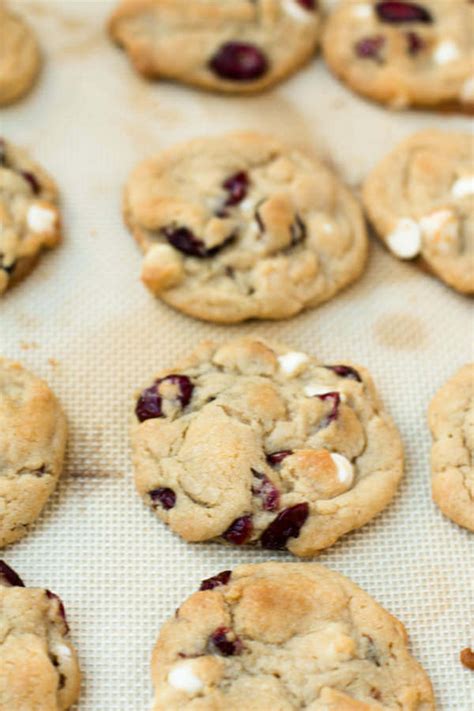 Soft White Chocolate Cranberry Cookies - Oh Sweet Basil