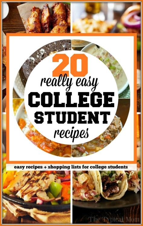 Free Printable Cookbook for College Students With 20 …