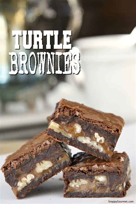 BEST Turtle Brownies Recipe (Bakery-Style) - Snappy …