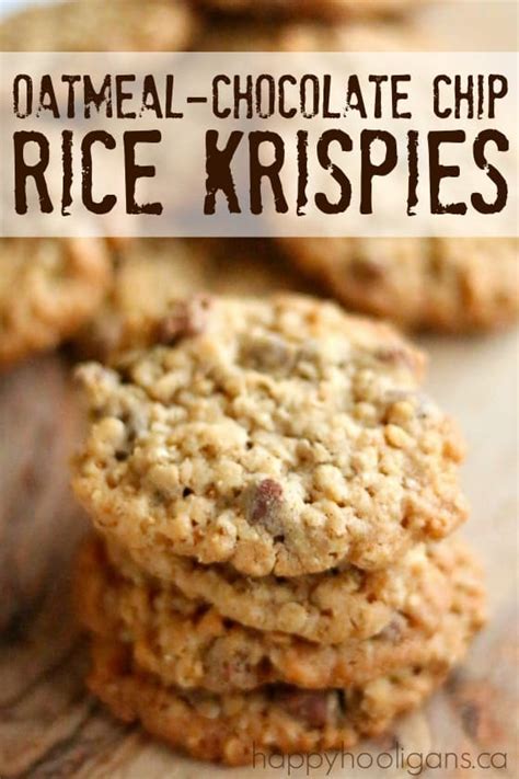 Oatmeal Chocolate-Chip Rice Krispy Cookies - Happy …