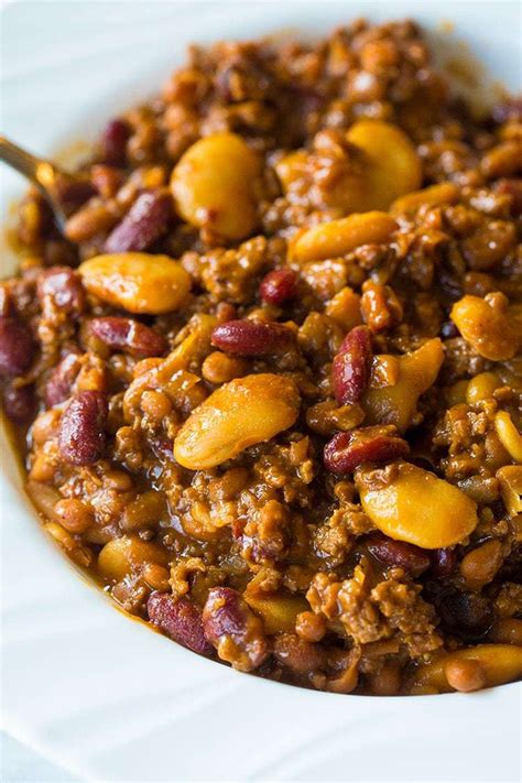 Slow Cooker Calico Beans Recipe - The Kitchen Magpie