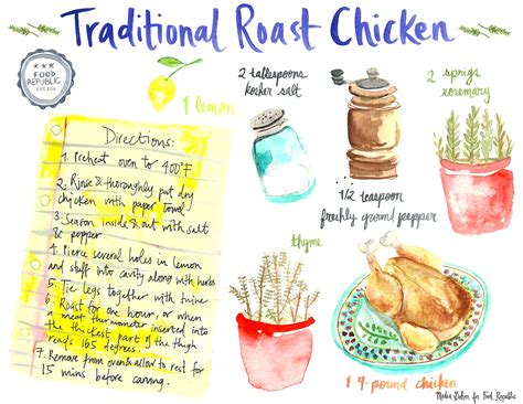 Illustrated Guide: How To Make A Traditional Roast Chicken
