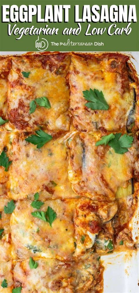 Easy Eggplant Lasagna Recipe (Vegetarian & Low Carb)