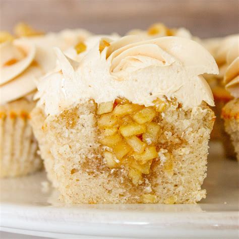 Caramel Apple Cupcakes Recipe - Chef Lindsey Farr