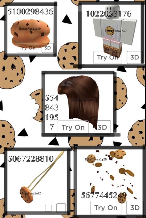 Cookie Roblox Outfit Codes | Bloxburg decal codes, …