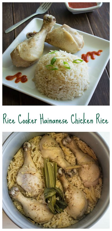 Rice Cooker Hainanese Chicken Rice - Wok & Skillet