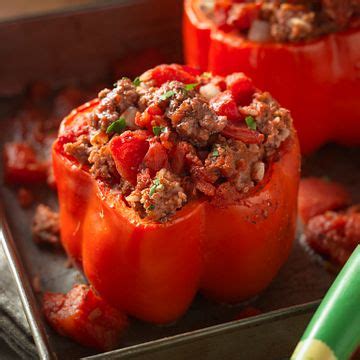 Classic Beef-Stuffed Peppers - Beef - It's What's For Dinner