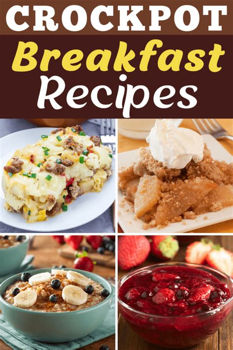 30 Overnight Crockpot Breakfast Recipes - Insanely Good