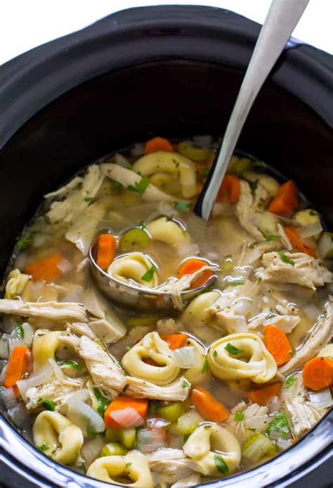 Slow Cooker Chicken Tortellini Soup | The Recipe Critic
