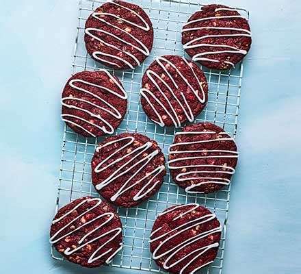 Red velvet cookies recipe - BBC Good Food