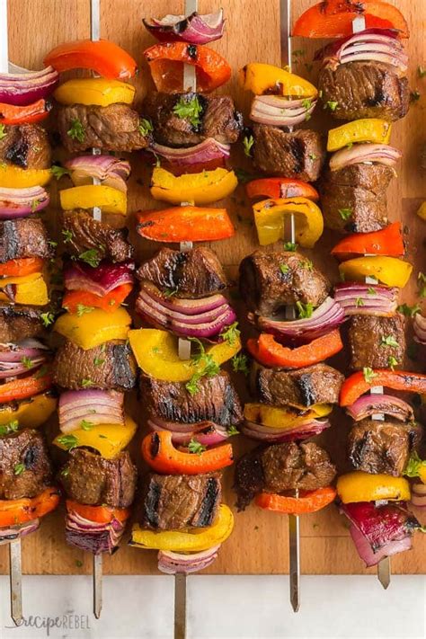Steak Kabobs (with the BEST marinade!) - The Recipe Rebel