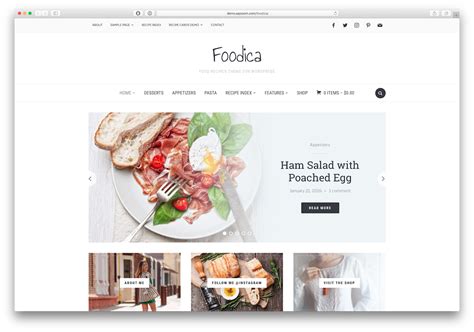 20+ Best Food Blog WordPress Themes 2022