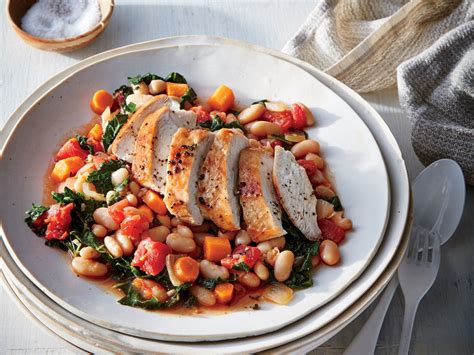 Tuscan Chicken with White Beans and Kale Recipe