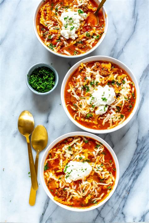 The BEST One Pot Lasagna Soup - The Girl on Bloor