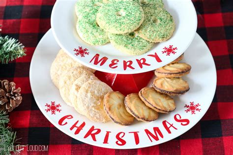 DIY Tiered Christmas Cookie Stand - Lydi Out Loud
