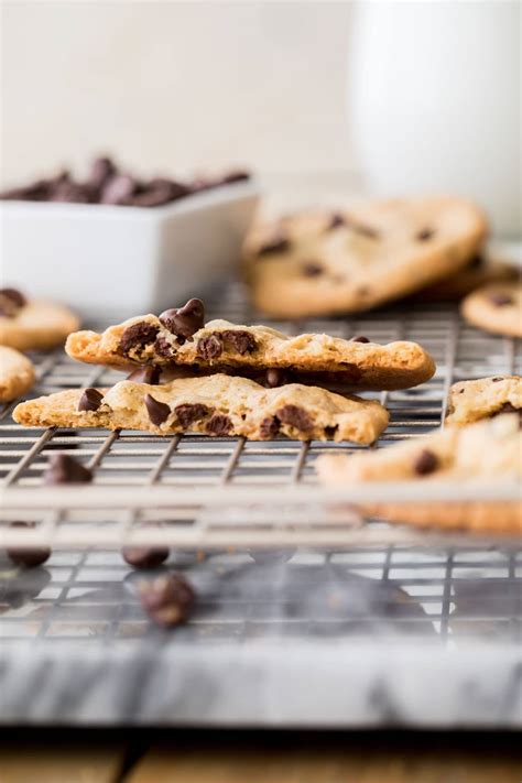 Thin & Crispy Chocolate Chip Cookies - Sugar Spun Run