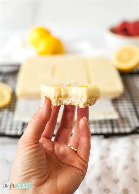 Gluten Free Lemon Bars (Dairy Free) • The Fit Cookie