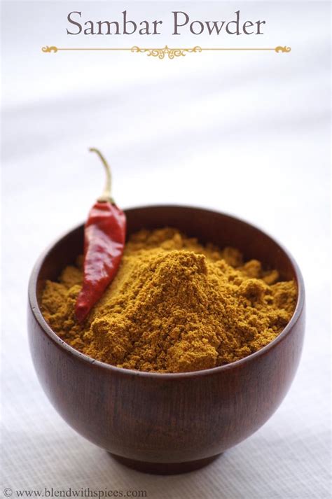 Homemade Tamil Sambar Powder Recipe - Blend with …