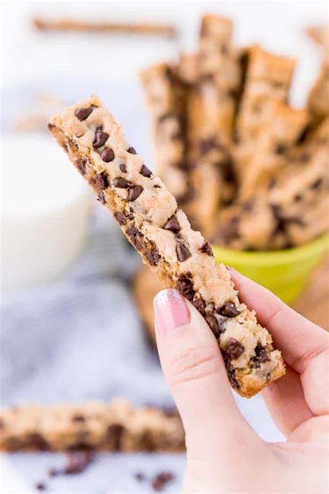 Chocolate Chip Cookie Sticks Recipe | Sugar & Soul