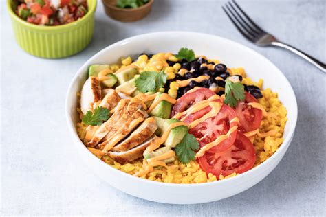 Mexican Chipotle Chicken Rice Bowl - Blue Plate …