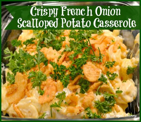 Crispy French Onion Scalloped Potato Casserole