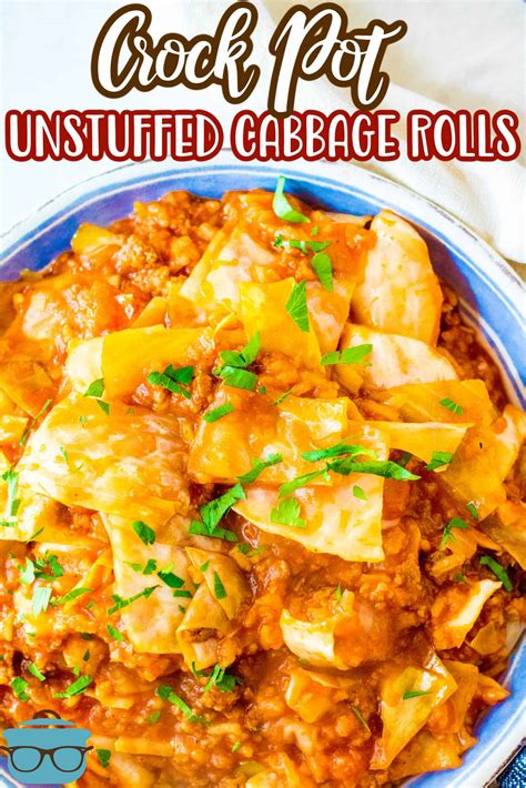 Crock Pot Unstuffed Cabbage Rolls - The Country Cook
