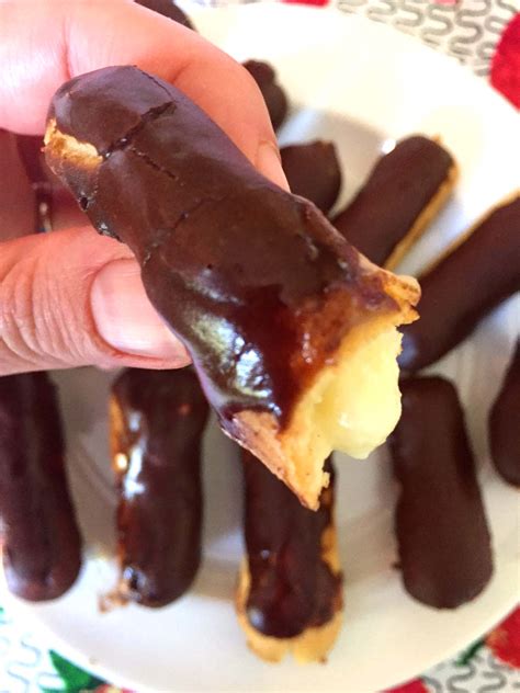 Chocolate Eclairs With Vanilla Filling Made From …