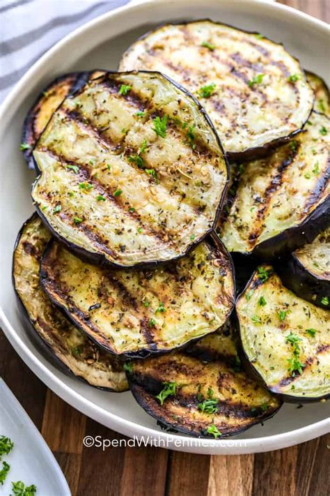 Easy Grilled Eggplant - Spend With Pennies