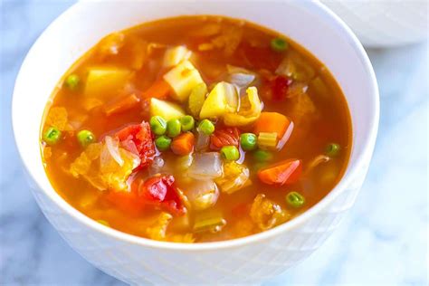 Easy Homemade Vegetable Soup - Inspired Taste