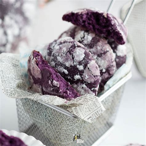 Ube Crinkle Cookies Recipe | Purple Yam Cookie - The …
