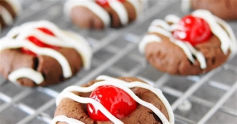 Cherry Chocolate Thumbprint Cookies - The Kitchen is My …