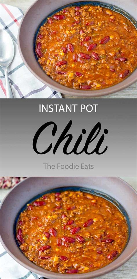 Pressure Cooker Chili - In Just 3 Easy Steps - The Foodie …