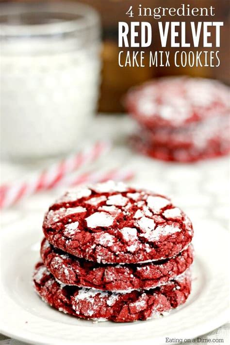 Easy Red Velvet Cookies Recipe - Eating on a Dime