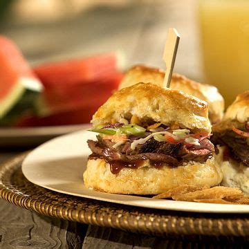 BBQ Beef Biscuit Sliders - Beef - It's What's For Dinner
